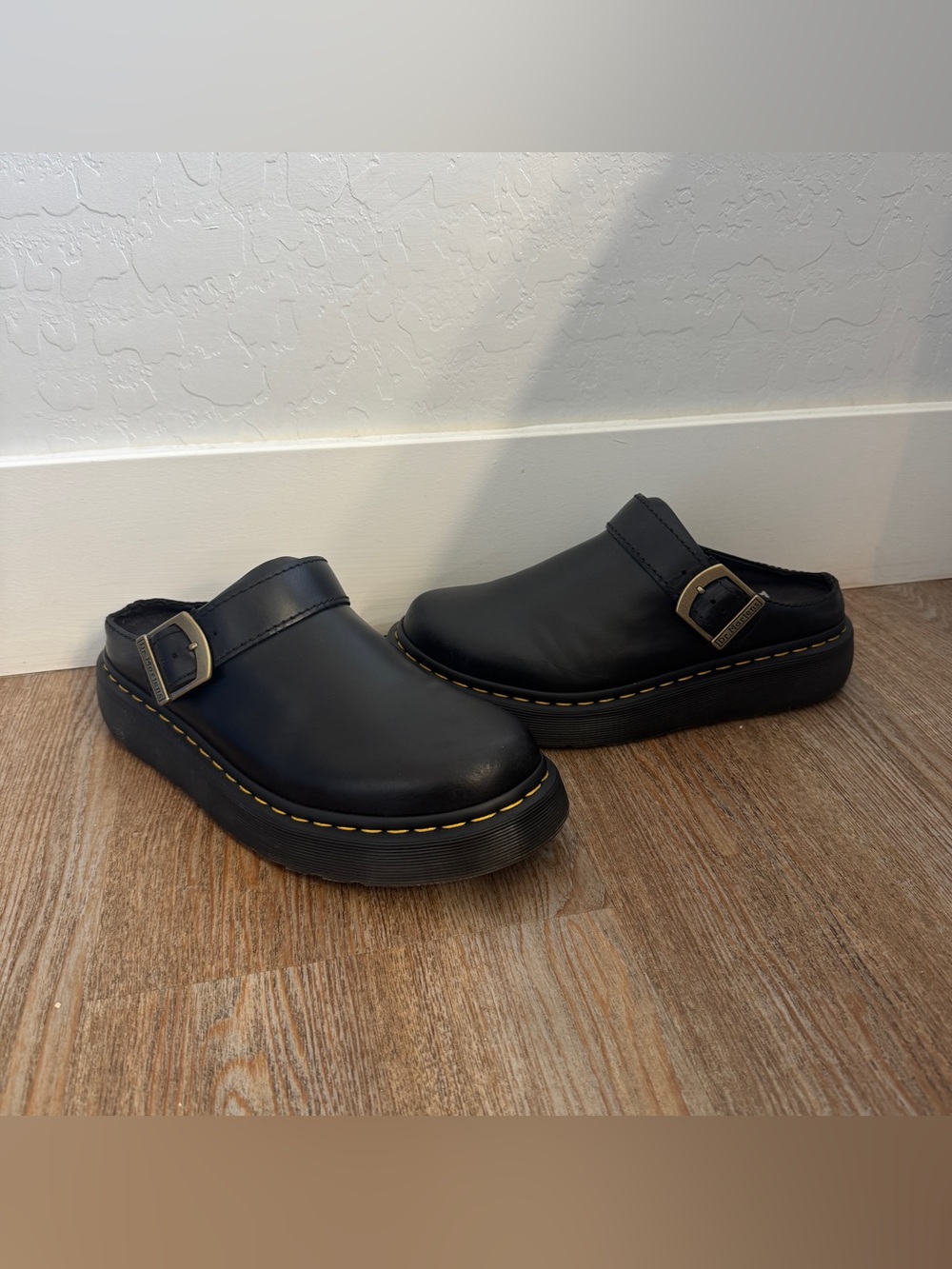 Dr. Martens Archive Mule Black Leather Clog UK8 US9M US10W EU42 Buckle Laketen